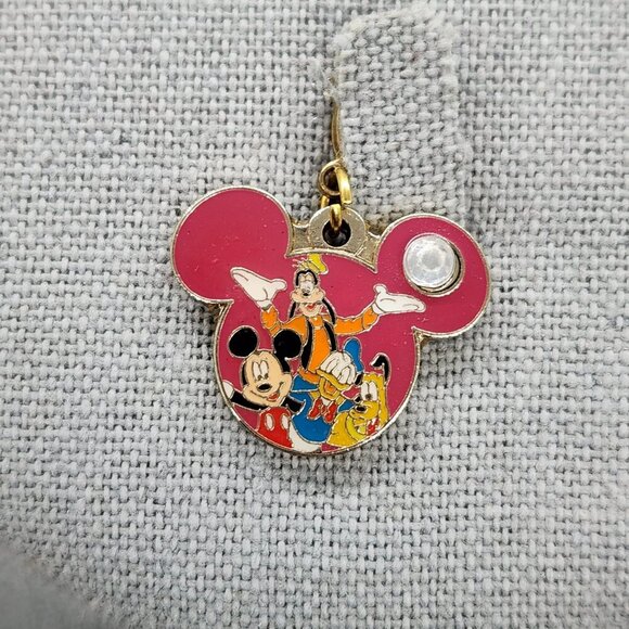 Disney Jewelry - WDW Disney Where Dreams Come True Mickey Goofy Donald Pluto Charm Zipper Pull